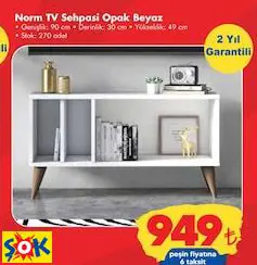 RUUM STORE NORM TV SEHPASI OPAK BEYAZ
